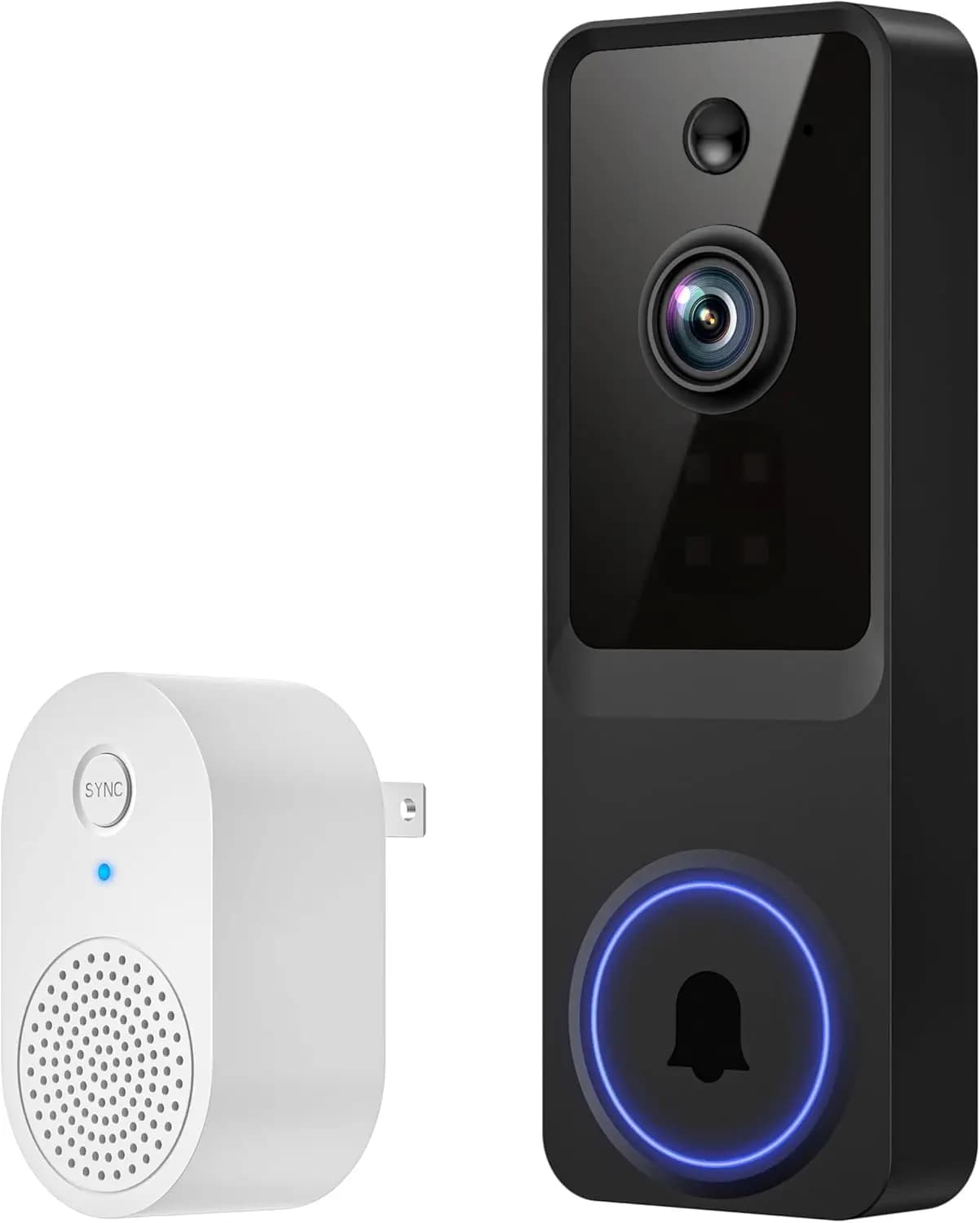 Wireless Doorbell with 1080P HD Camera, Motion Detection, Bidirectional Audio, Real Time View, Night Vision, Cloud Storage