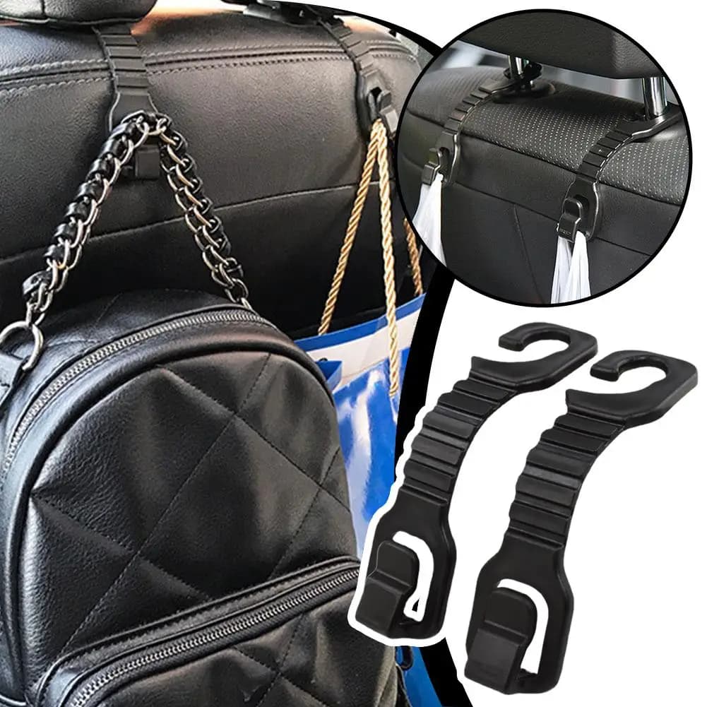 Gancio per poggiatesta con gancio per schienale per seggiolino auto universale per borsa, custodia per vestiti, ganci per appendere poggiatesta, supporto per auto, accessori per auto F6M5