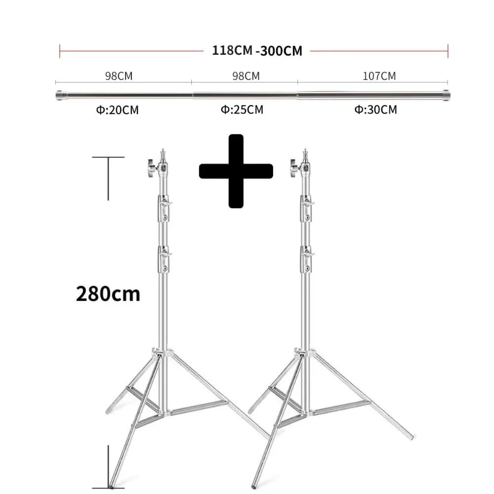 2.8x 2/3M universale telescopico Crossbar foto sfondo sistema di supporto regolare Stand fotografia Studio fotografico Boom Super rack