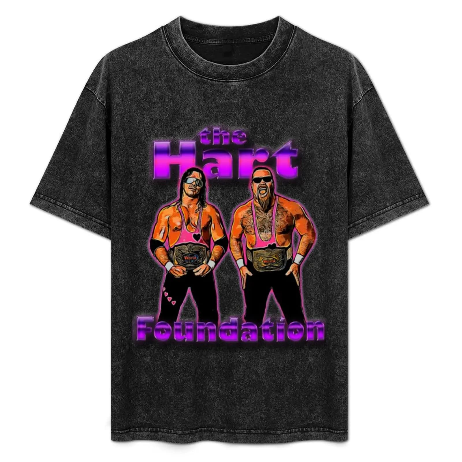 T-shirt The Hart Foundation della Hart Foundation, maglietta casual rilassata a maniche corte