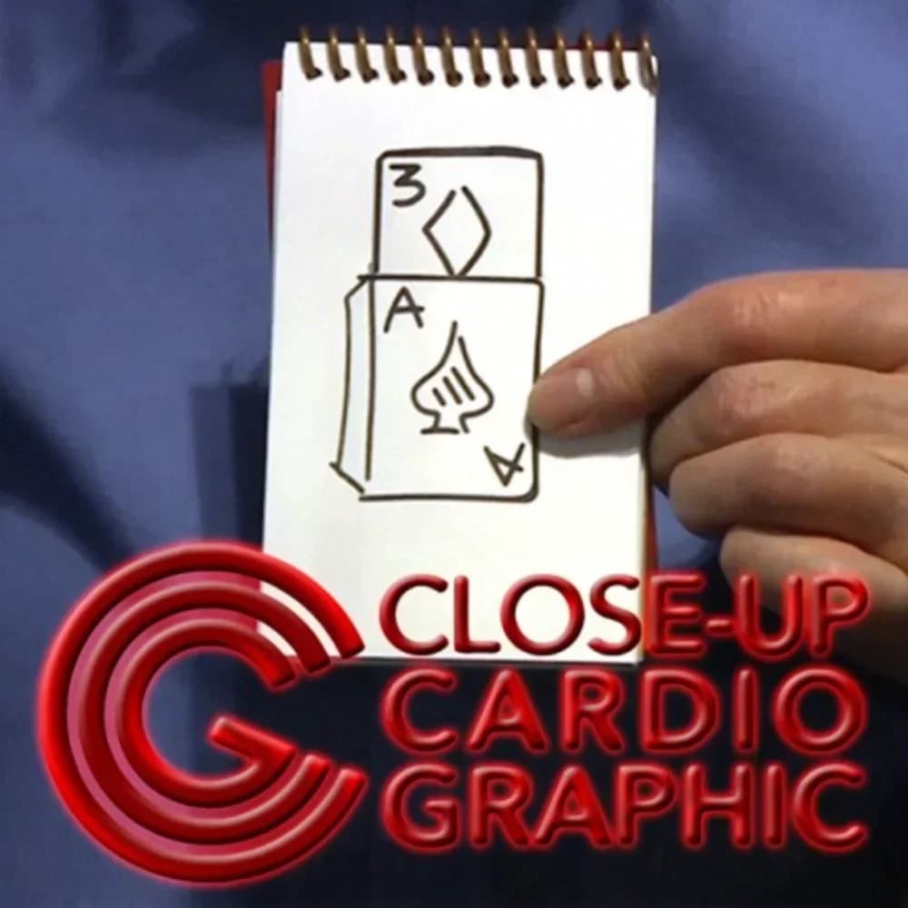 Cardiografico da vicino di Martin Lewis Trucchi magici da palcoscenico Blocco per schizzi Carta in aumento Illusione Magia Magie Magicians Prop Accessorio