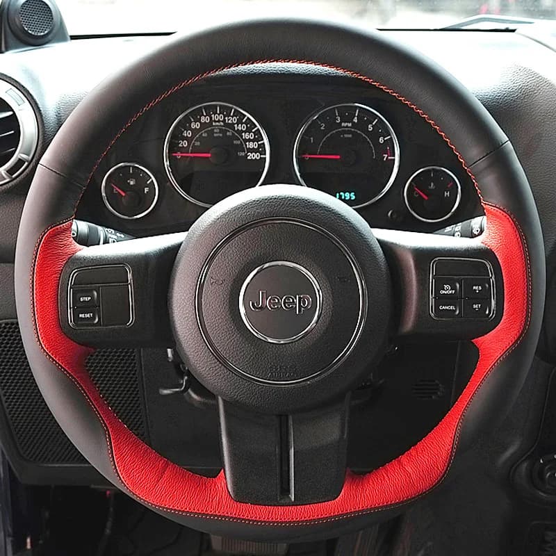 Per Jeep Compass Patriot Wrangler 2011-2017 Grand Cherokee Laredo Liberty 2011-2013 coprivolante in stile sportivo intrecciato per auto