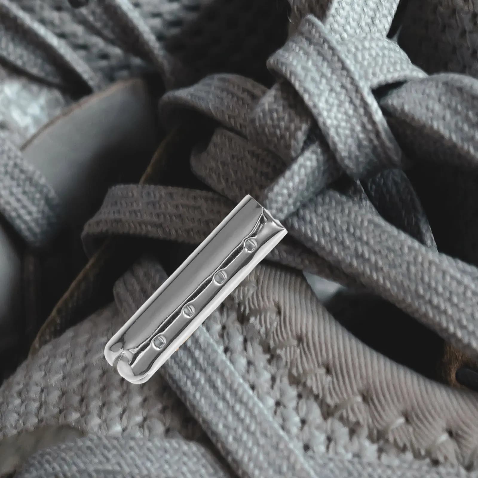 40 Pezzi Terminali in Metallo per Lacci delle Scarpe, Eleganti Puntali Rotondi per Calzature, Abbigliamento, Cordini e Fermacorda