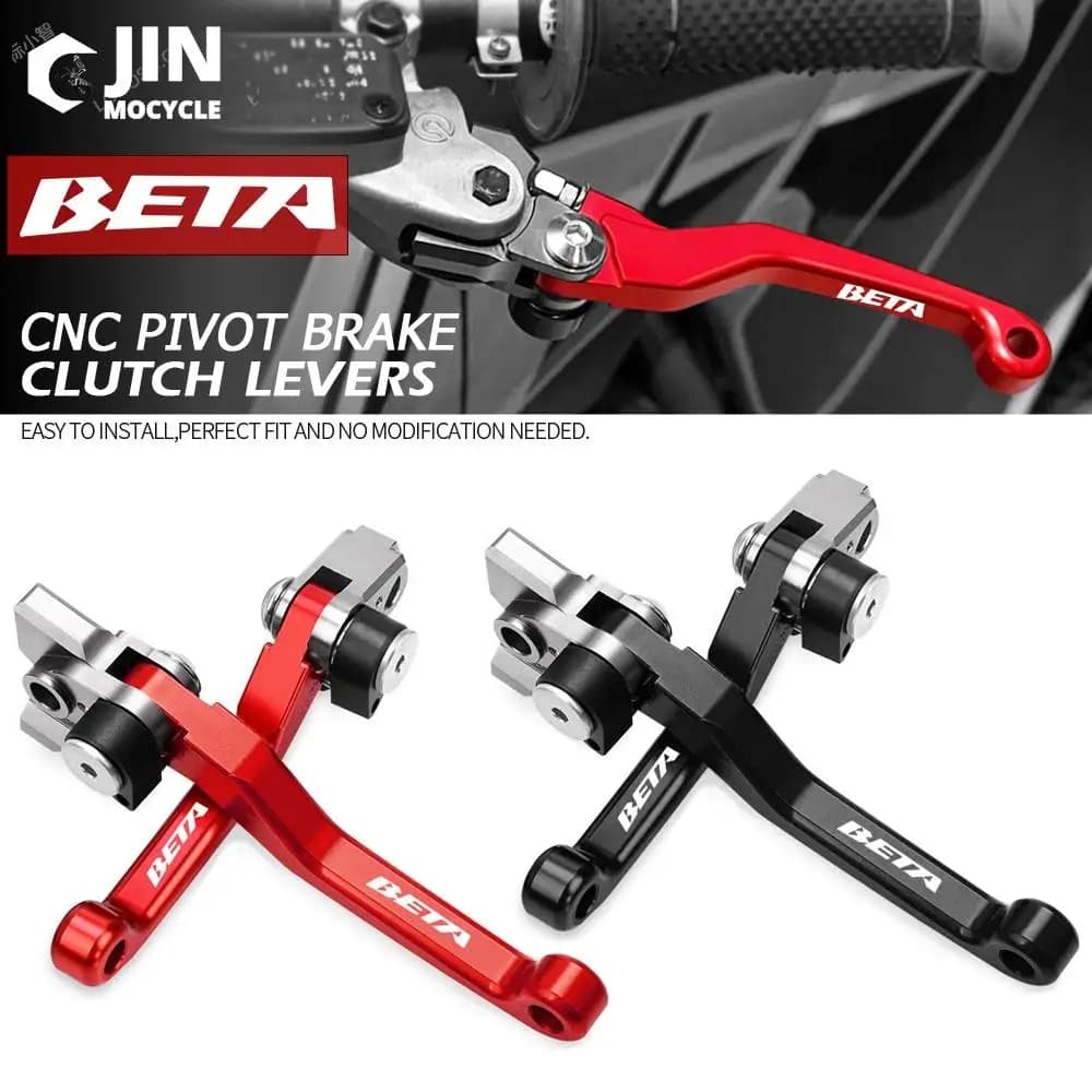 For Beta 250 300 350 390 430 480 RR 2T 4T 2013-2021 2022 Motocross Foldable Pin Dirt Bike CNC Brake Friction Lever Handle Leverage
