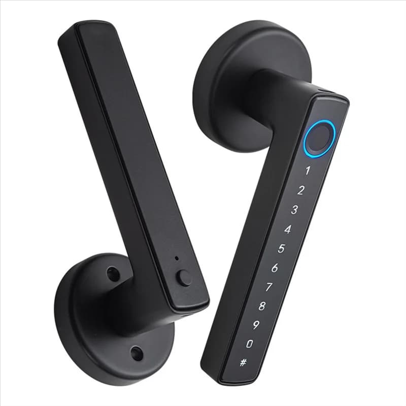 AT43-F6 Tuya Bluetooth Smart Fingerprint Door Lock Electronic Keypad RFID Key Support App Control Waterproof For Home& Hotel