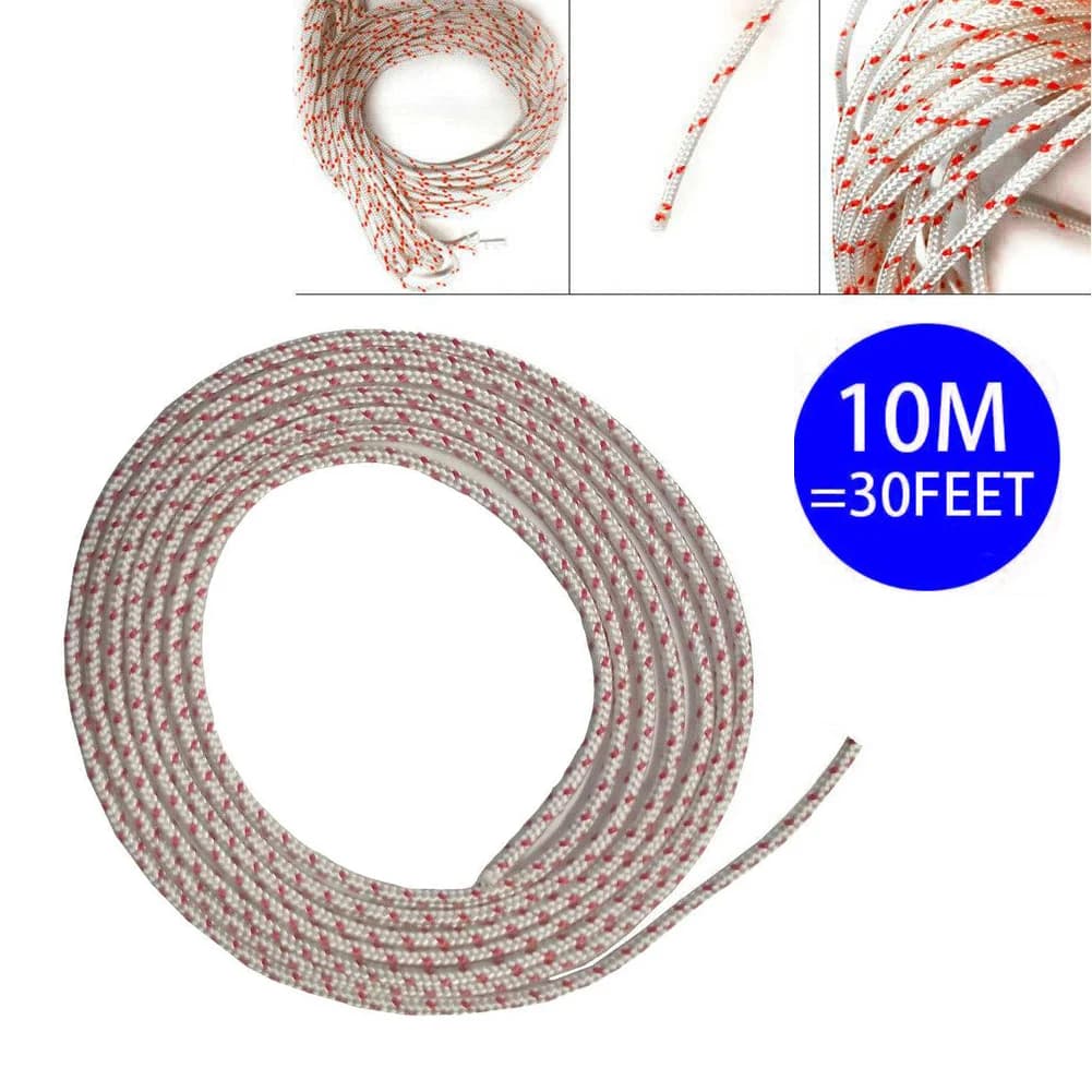 10m 3mm Recoil Starter Pull Rope For Lawn Mower Trimmer Brush Cutter Polyamide Replacement Cord Garden Tool Accessories