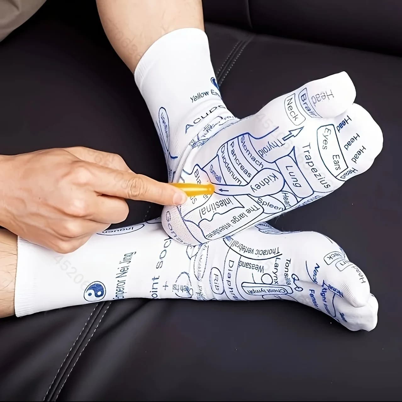 1 set calzini multifunzionali a compressione per le dita bastoncini per massaggio ai piedi esterni calzini per le dita dei piedi adatti per massaggi a casa assistenza sanitaria