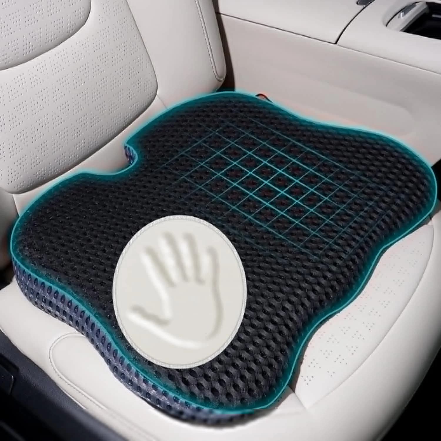 Car seat cushion for driving, non-slip sciatica and cushion for chair coccige with lower back, seat cushion for driver truck