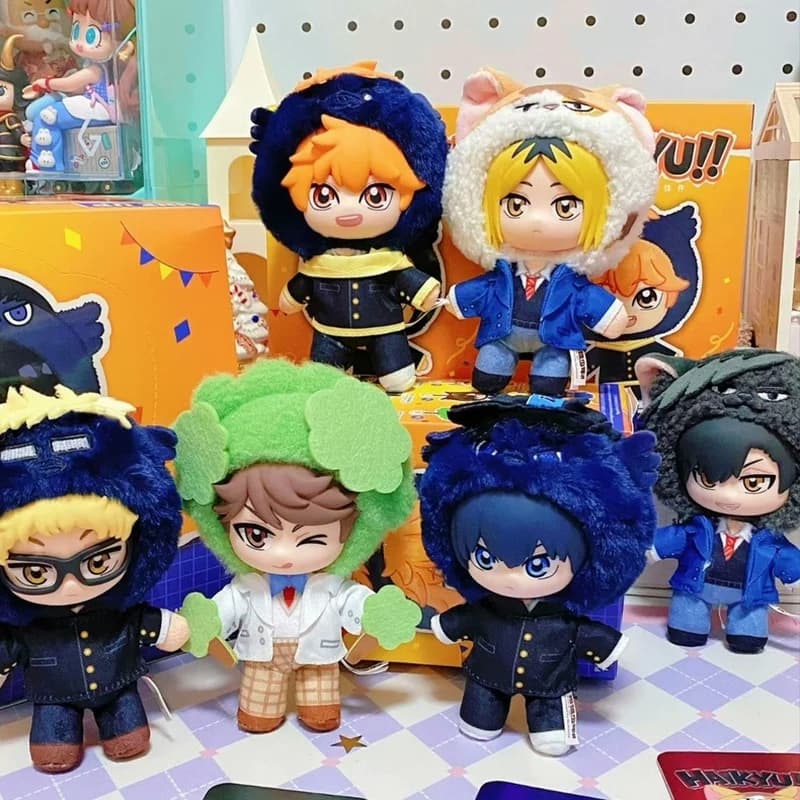 In stock Genuine EAKi Haikyuu!! Mascot Plush Blind Box, Cute Soft Vinyl Keychain Pendant, Hinata Shoyo Collectible Gift