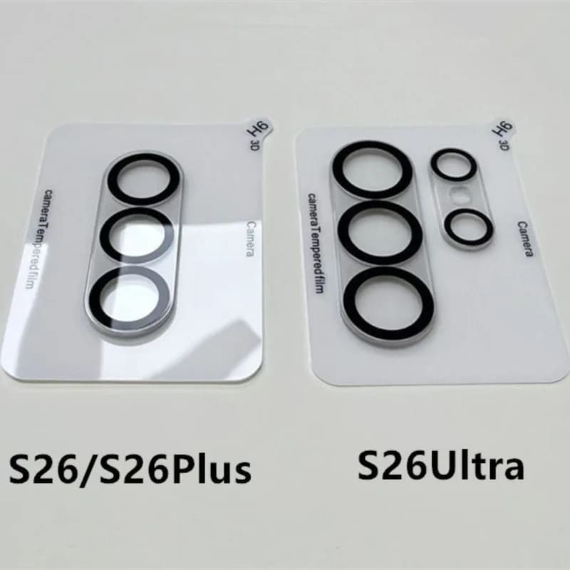 HD Camera Lens Full Tempered Glass Protector Flim Cover For Samsung S26 Ultra S25 S24 Plus FE 9H Anti-scratch Protect Cap