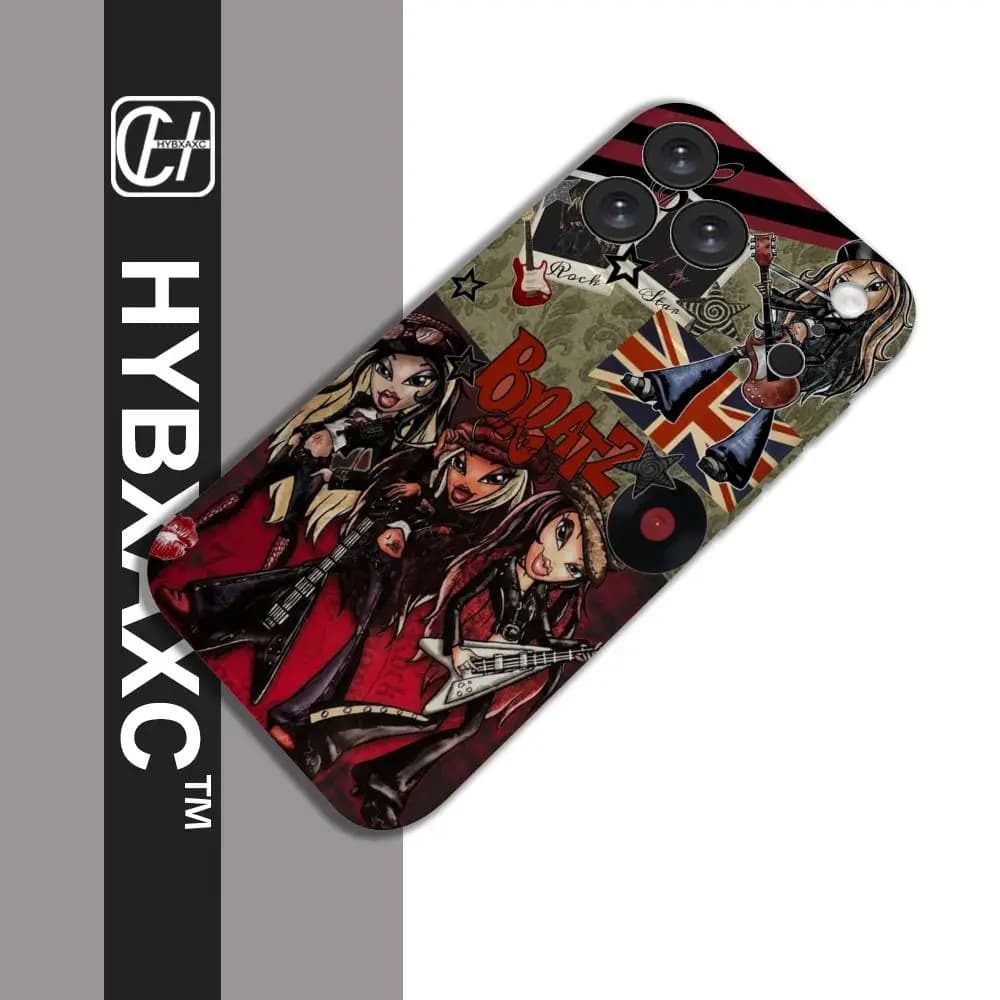 Anime Fashion Lovely Doll Bratz Plating Phone Case Film soft material full coverage Shell FOR IPhone 17 16 15 14 12 13 Pro MAX