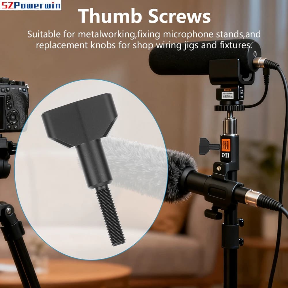 Lever screw with aluminium alloy handle, 18 mm M5 thread bolt for Gopro Xiaoyi DJI OSMO camera accessories