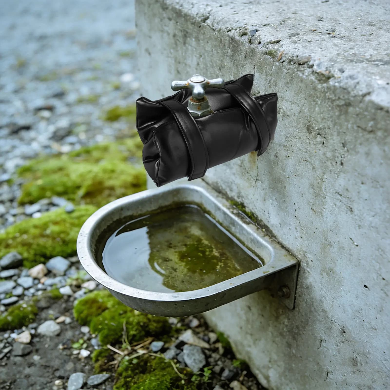 Copertura per Rubinetto Esterno Invernale Isolante, Protezione Antigelo per Tubi 10.43x7.48x1.18in, Riutilizzabile e Impermeabile