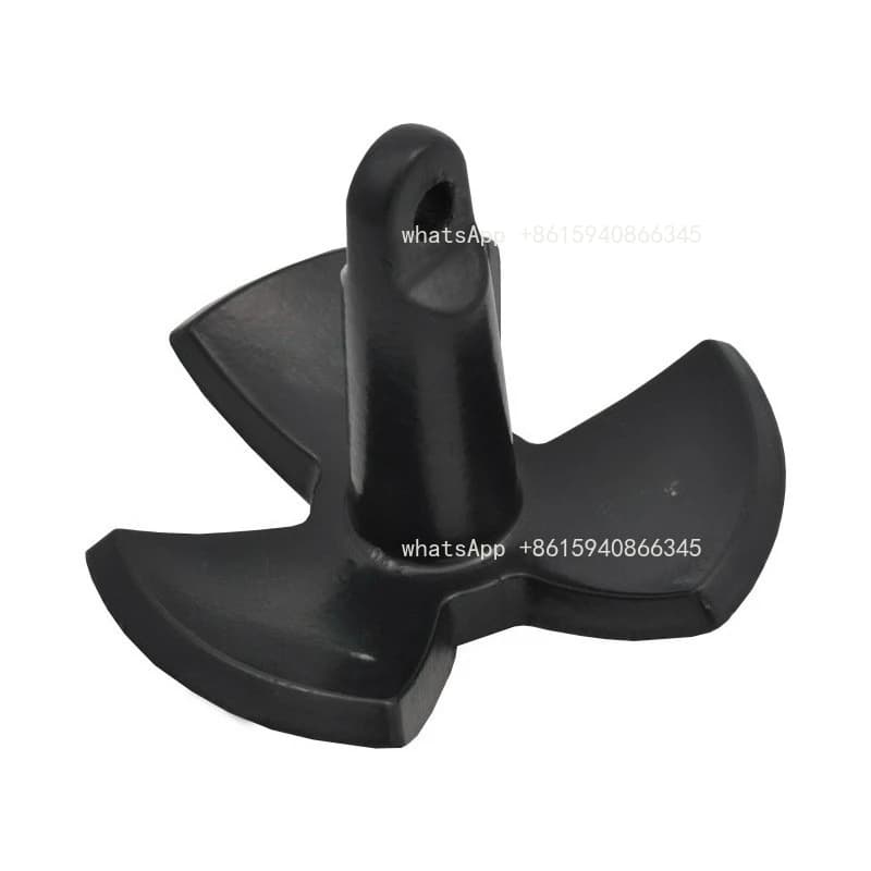 Black PVC Coated River Anchor, Special Anchor Accessories for Fishing Boat Assault Boat