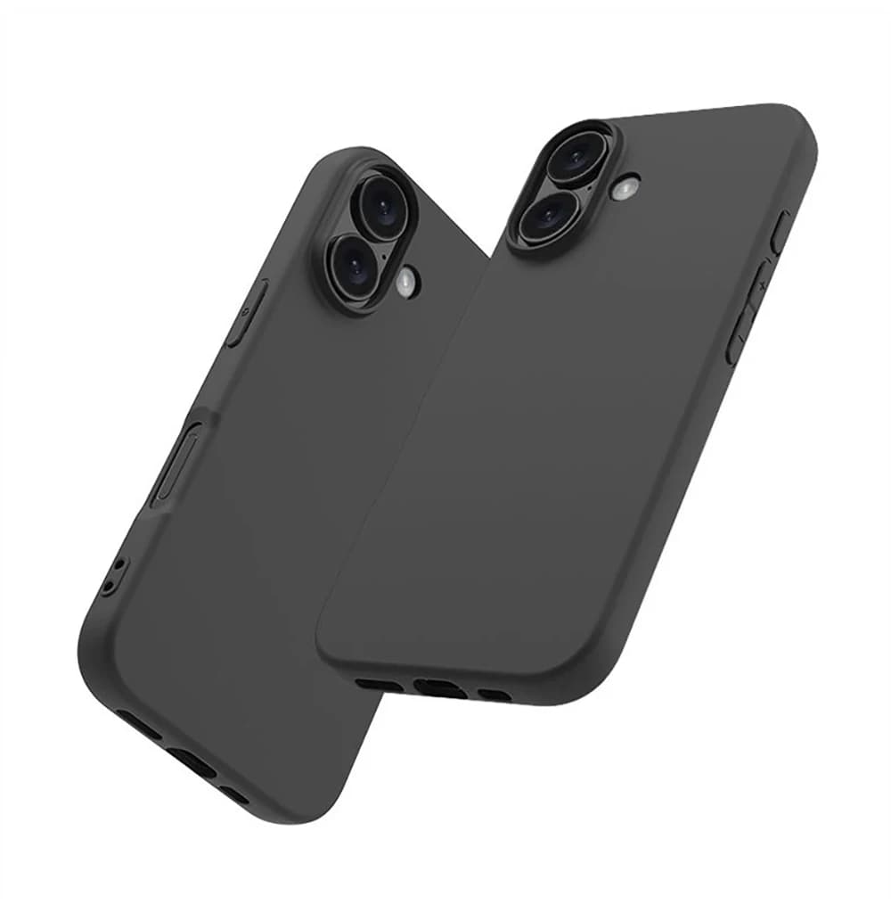 Cover posteriore sottile in silicone color caramella opaca con paraurti per iPhone 16 15 14 13 12 Mini 11 Pro Max Plus e iPhone 16 16E