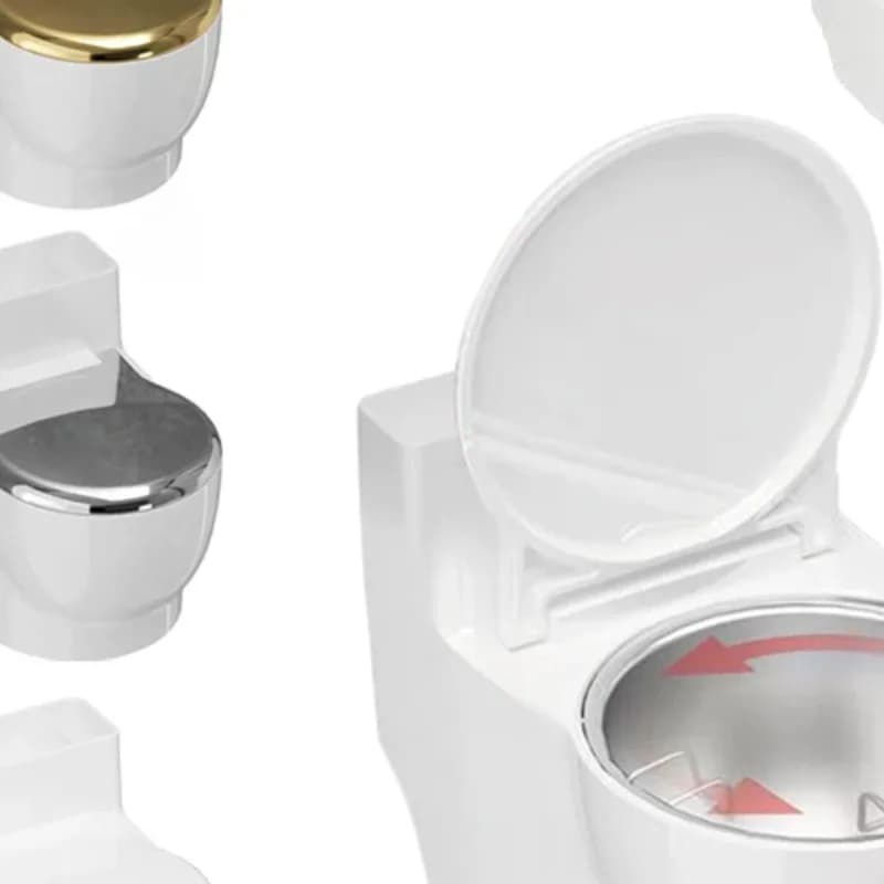 Toilet Water Bowl For Cat Toilet Shaped Pet Water Dispenser For Cat Dog Small Funny Bowl