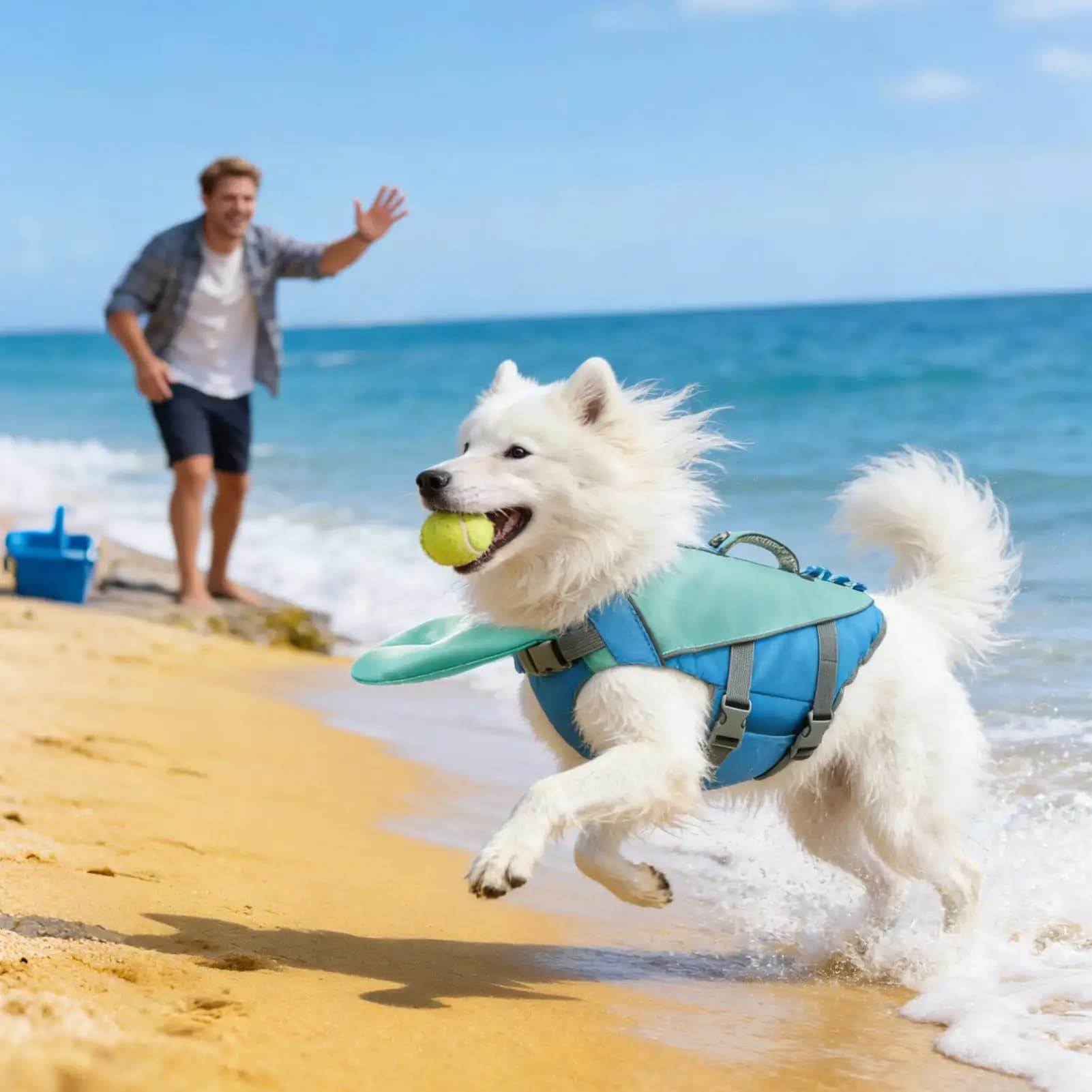 Giubbotto Galleggiante Riflettente Anti-Soffocamento per Cani, Giubbotto Salvagente Protettivo per Cuccioli di Piccola e Grande Taglia, per Campeggio e Piscina all'Aperto
