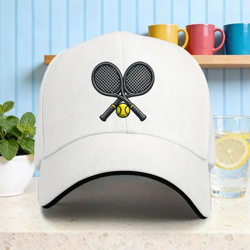 Cappello da Baseball in Poliestere Regolabile per Tennis e Sport all'Aperto, Unisex per Adulti