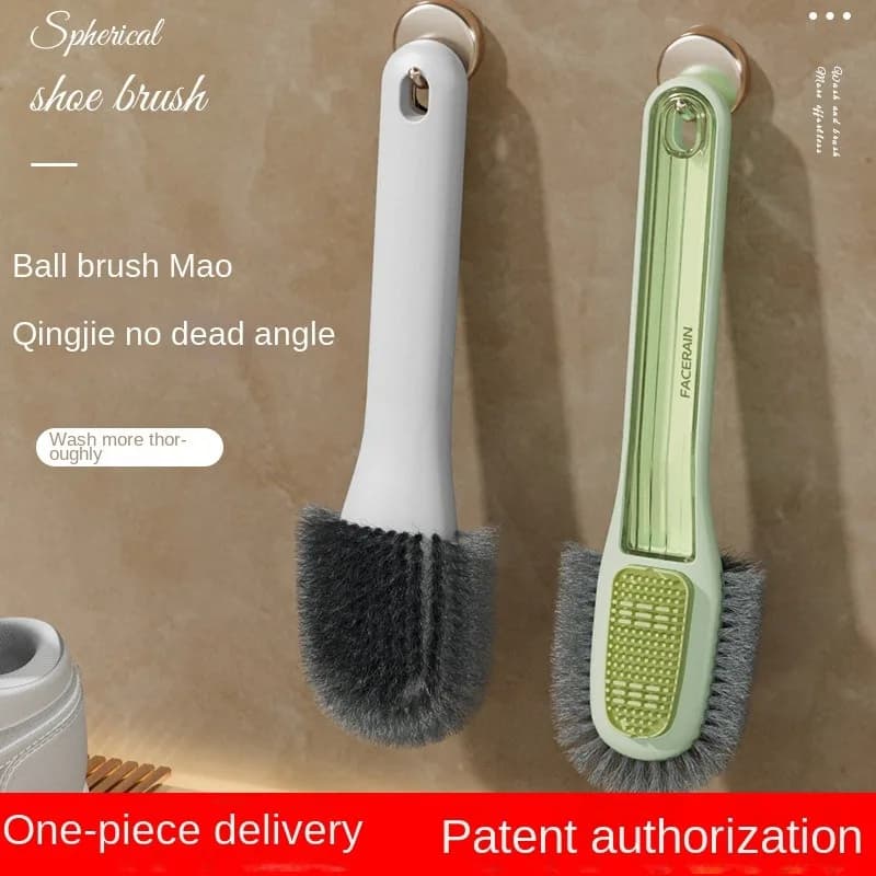 Spazzola per scarpe a doppia faccia spazzola per il lavaggio delle scarpe in plastica resistente spazzola per la pulizia delle scarpe in pelle scamosciata accessori per strumenti per la pulizia della casa