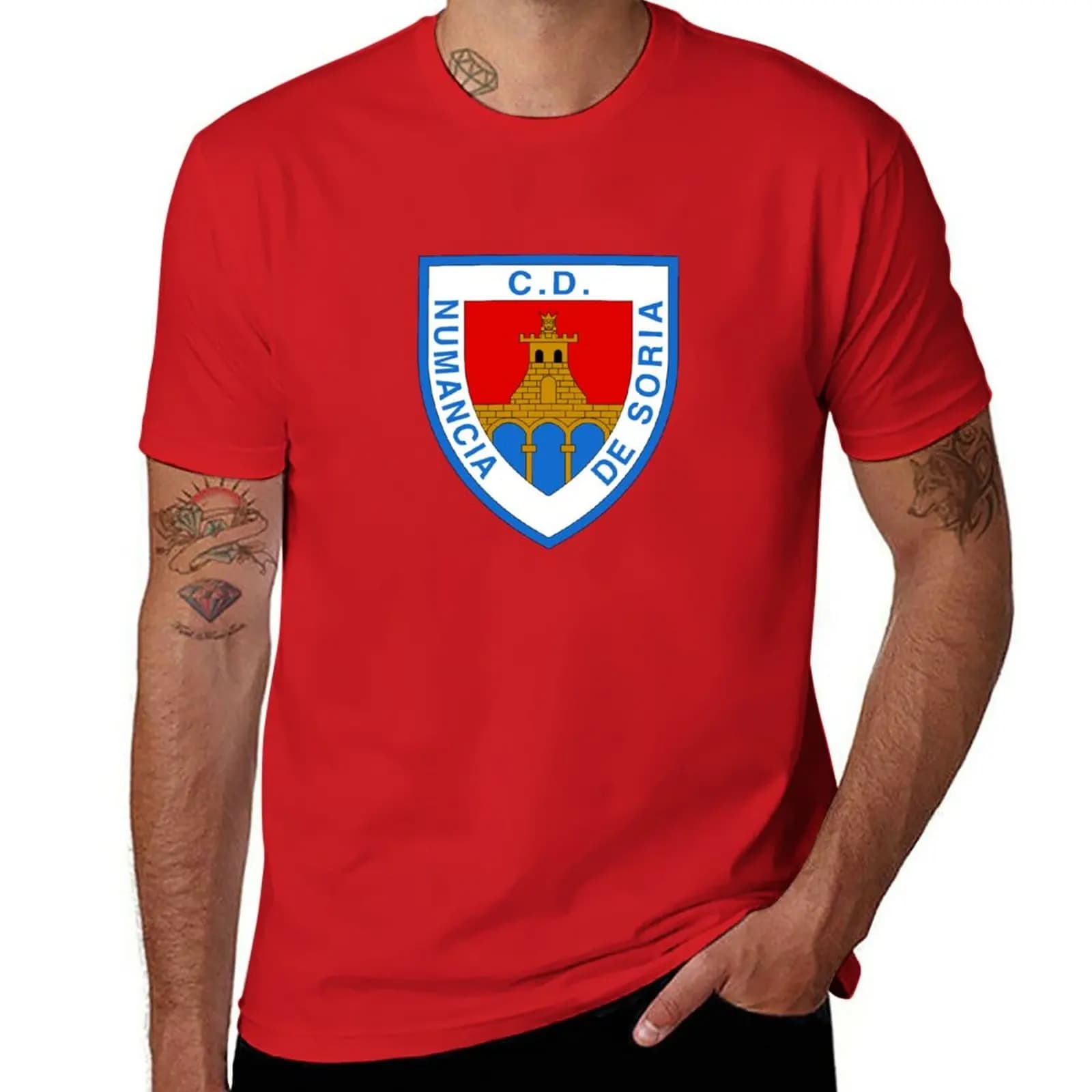 New CD Numancia t-shirt t-shirt ad asciugatura rapida t-shirt corta abbigliamento uomo