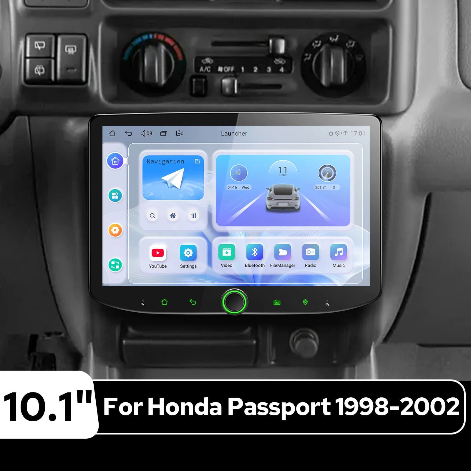 Autoradio Android Aggiornata per Honda Passport 1998-2002 – Display 10" 1280×800 Wireless CarPlay Android Auto Plug&Play