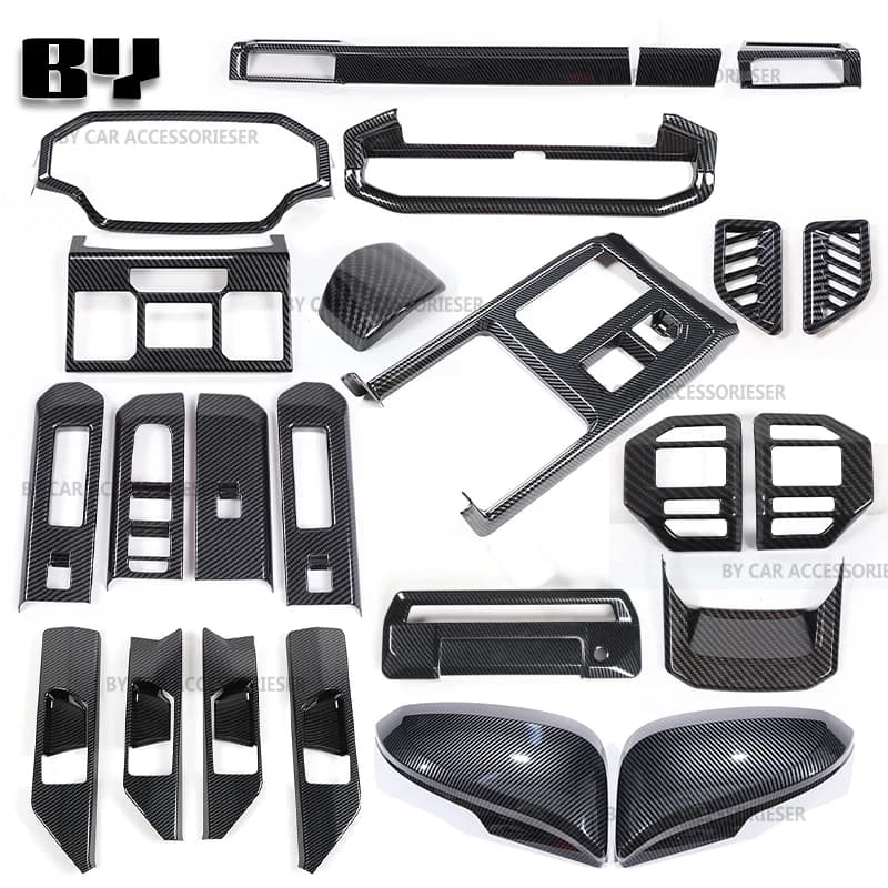 Per Toyota Hilux 2026: Kit Decorativo in Fibra di Carbonio per Bocchette dell'Aria Centrali, Accessori Interni per Auto