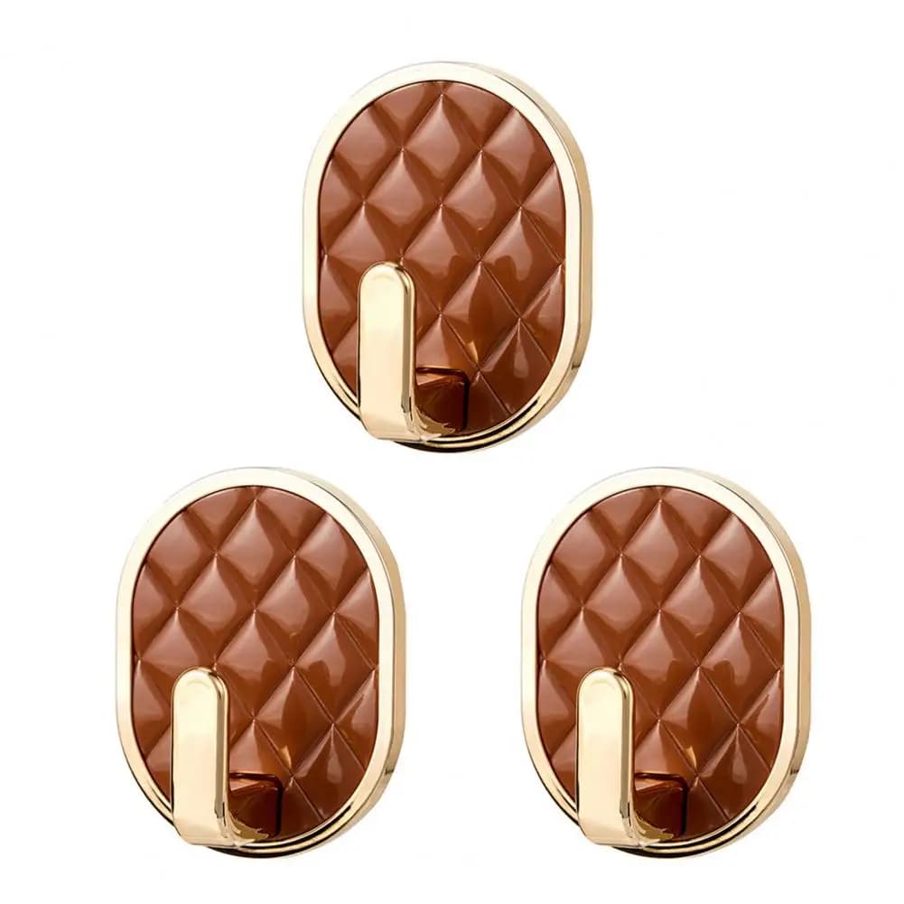 Ganci Adesivi Impermeabili a Forma di Rombo, Set da 3 Pezzi, Appendiabiti da Parete per Asciugamani e Utensili da Cucina