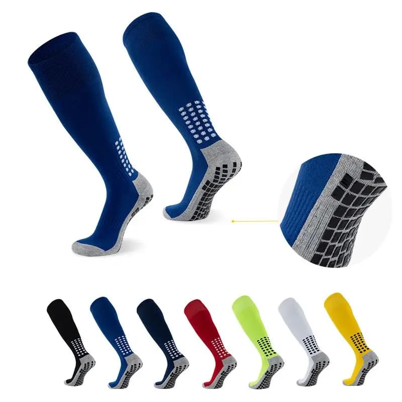 Sports Lunghe Socks Above the Ginocchio for Men and Women, Non-slip Football Socks with Sponge Bottom