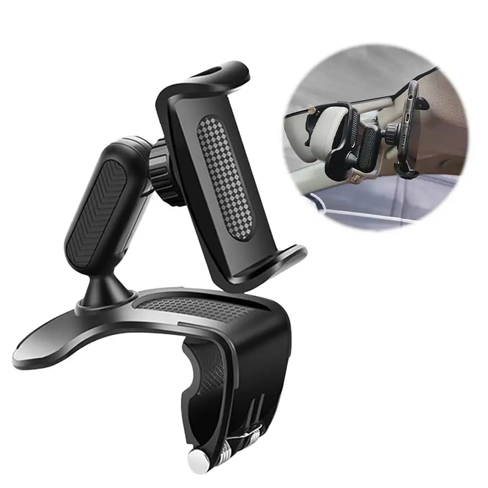 360 ° Supporto per telefono con ventosa per auto rotante Cruscotto per auto Staffa per supporto per telefono con clip Supporto per navigazione GPS Accessori per interni auto