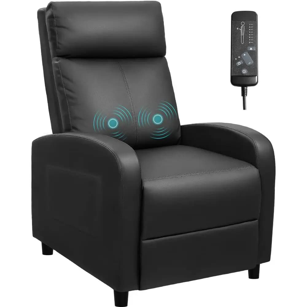 Massage Recliner Chair Home Theater Seating Pu Leather ern Living Room Chair urniture with Padded Cushion Reclining Soa Chairs (