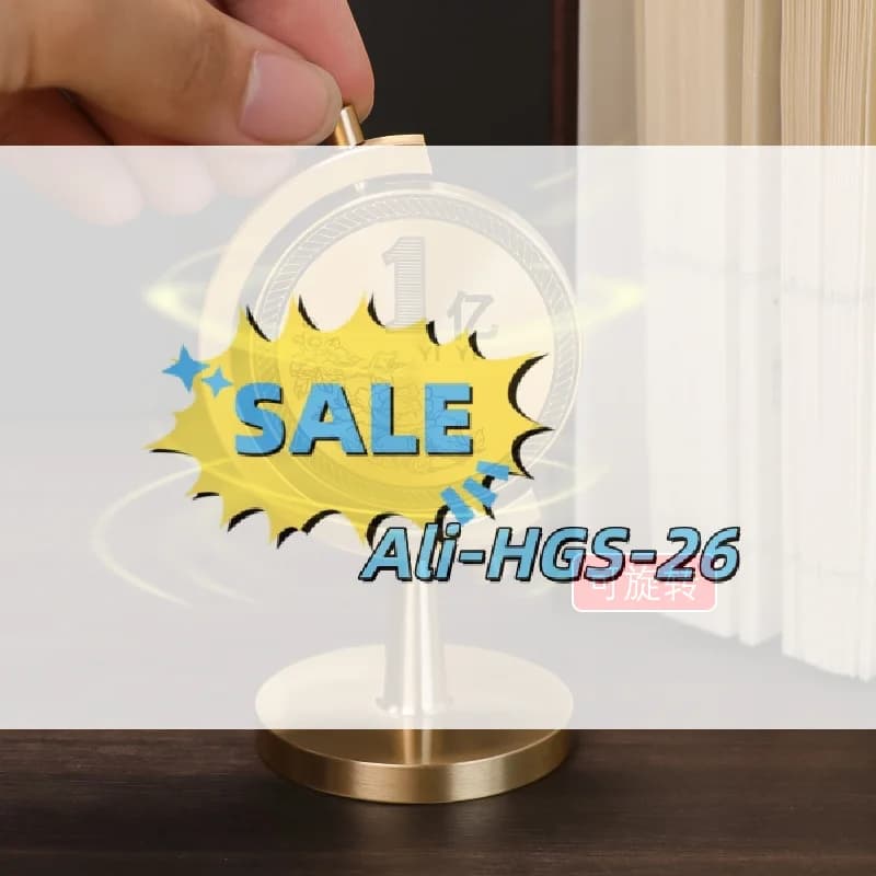 Fidget Spinner in ottone con luce LED - Giocattolo da tavolo antistress a tema Obiettivi da 100 m per ufficio e soggiorno
