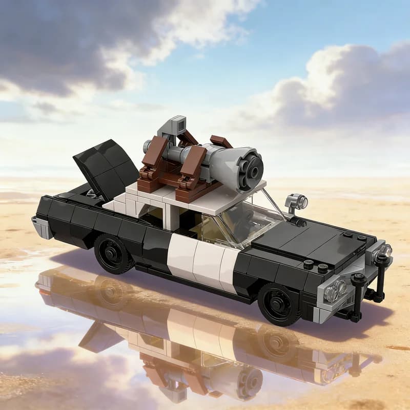 335 Pezzi MOC Blues Brothers S Bluesmobile Modello Cittadino Blocchi da Costruzione Giocattoli Educativi Idea Regalo di Natale