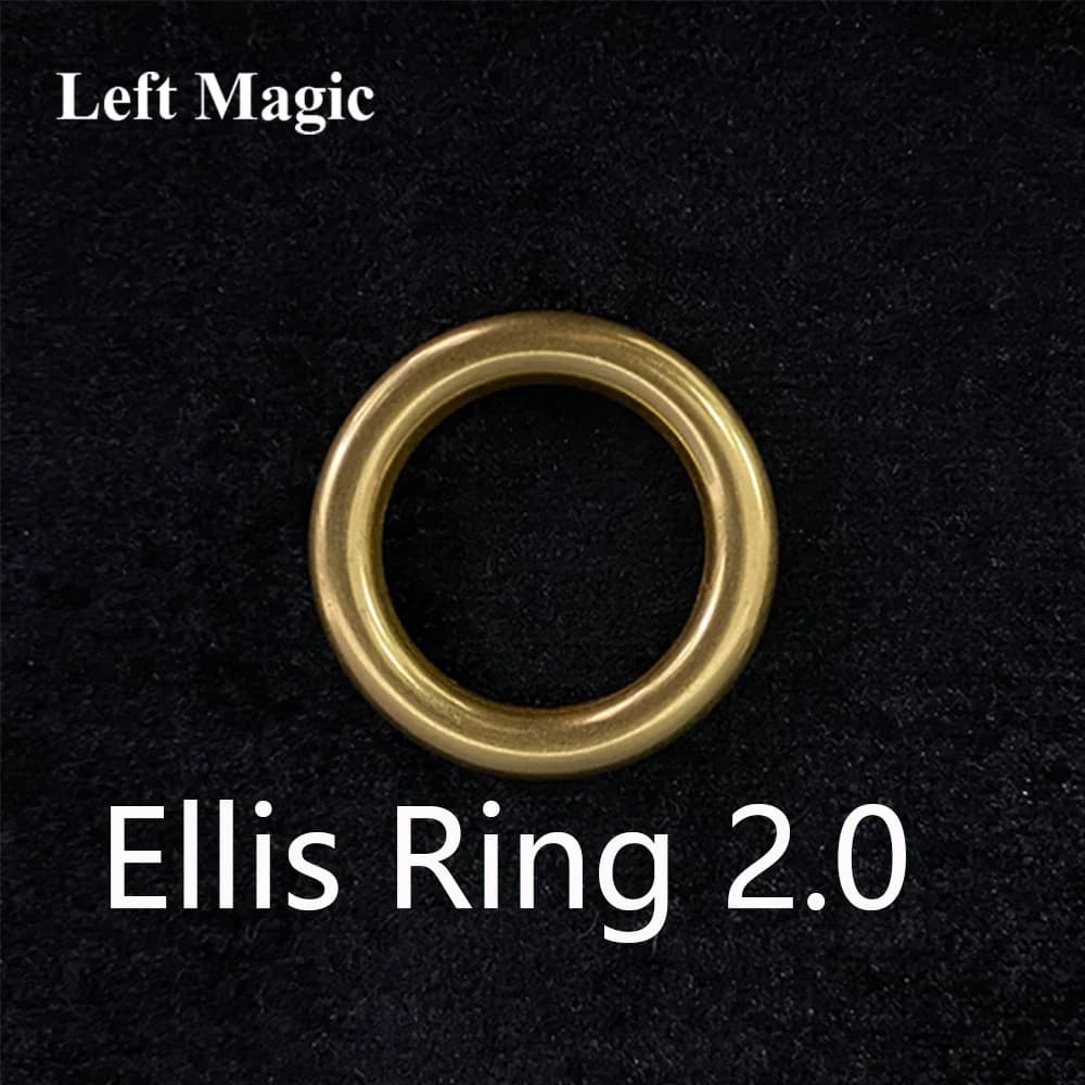 Ellis Ring 2.0 Trucchi magici Stage Close-up Anello magico Appear/Fanish Magie Mentalismo Illusione Trucco Prop Anello e catena Magica