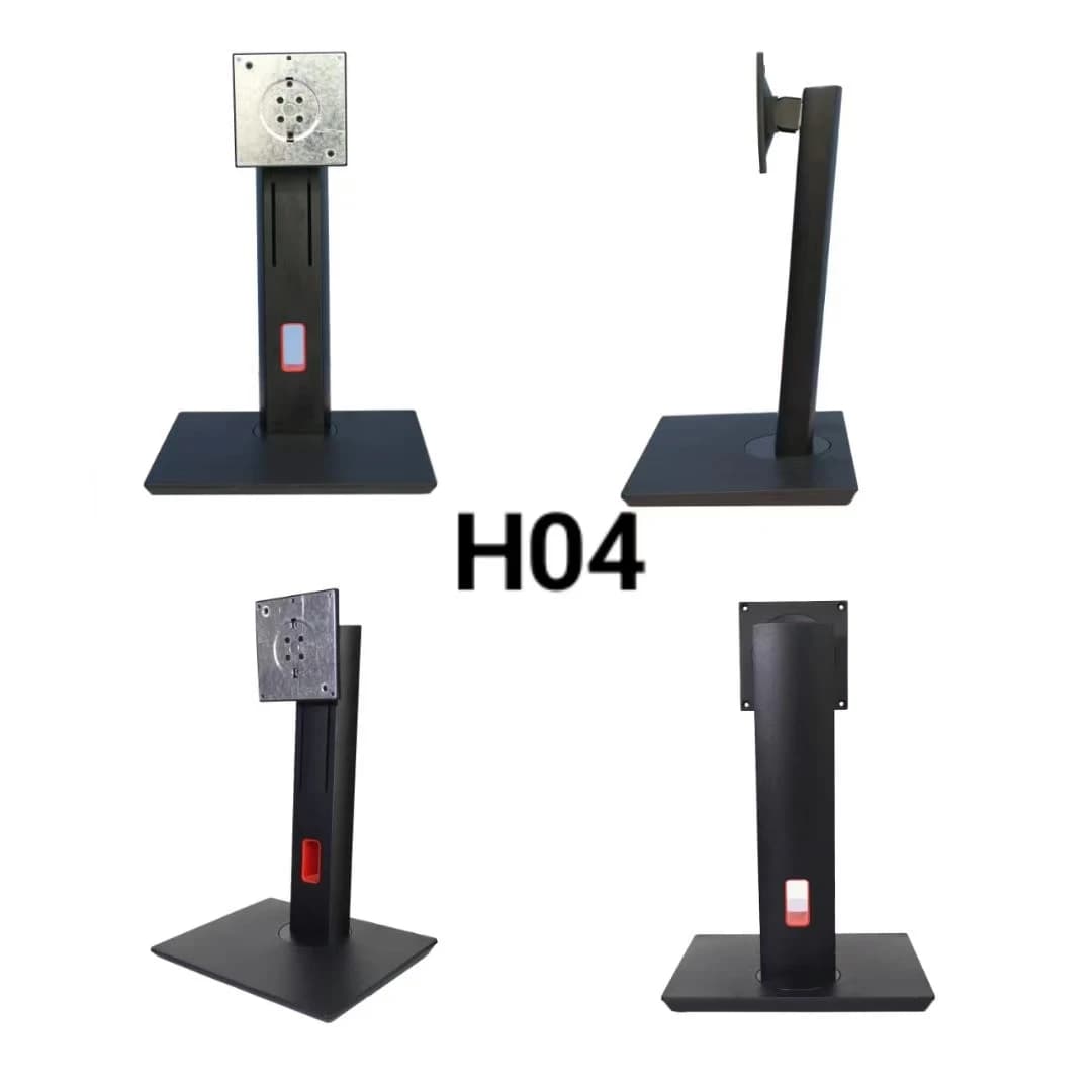 Adjustable Metal Universal Folding Base Computer Monitor Stand Touch Screen Fine Adjustment LCD Holder
