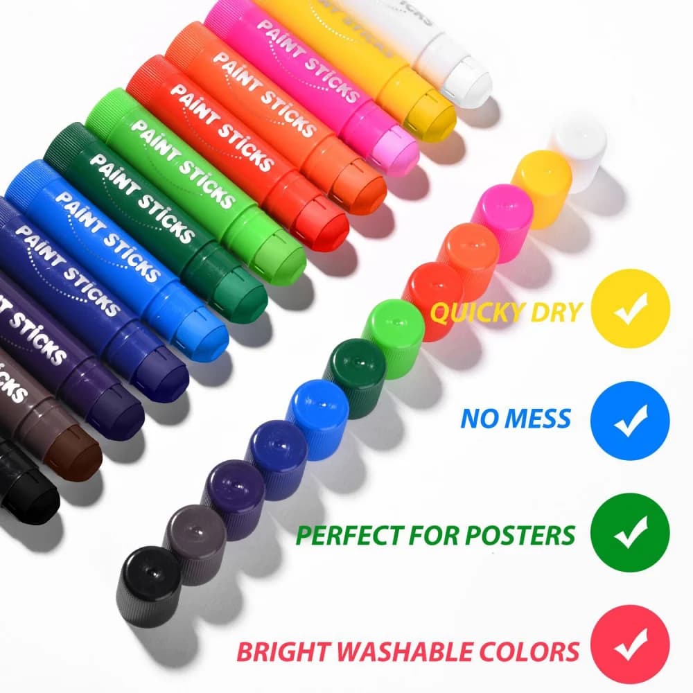 12 colors solid wax pastel husk fast drying water stick washable for kids painting stick scratched coloring artistic materials