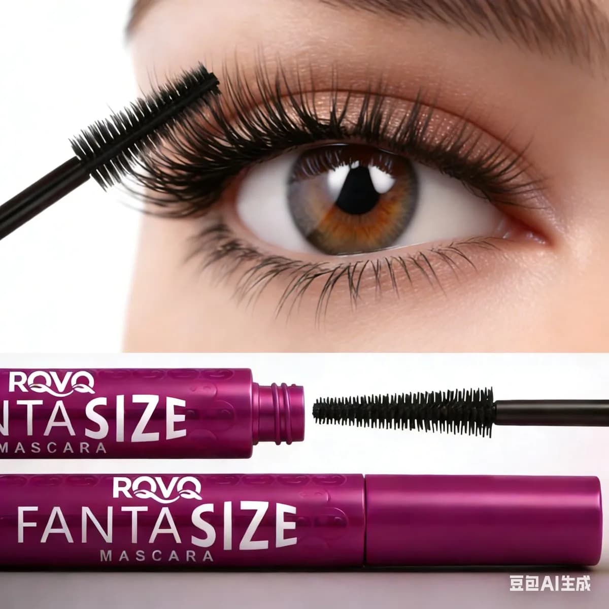 Mascara 3D Curled - Long-lasting eye makeup, waterproof, which does not drool, natural and voluminous