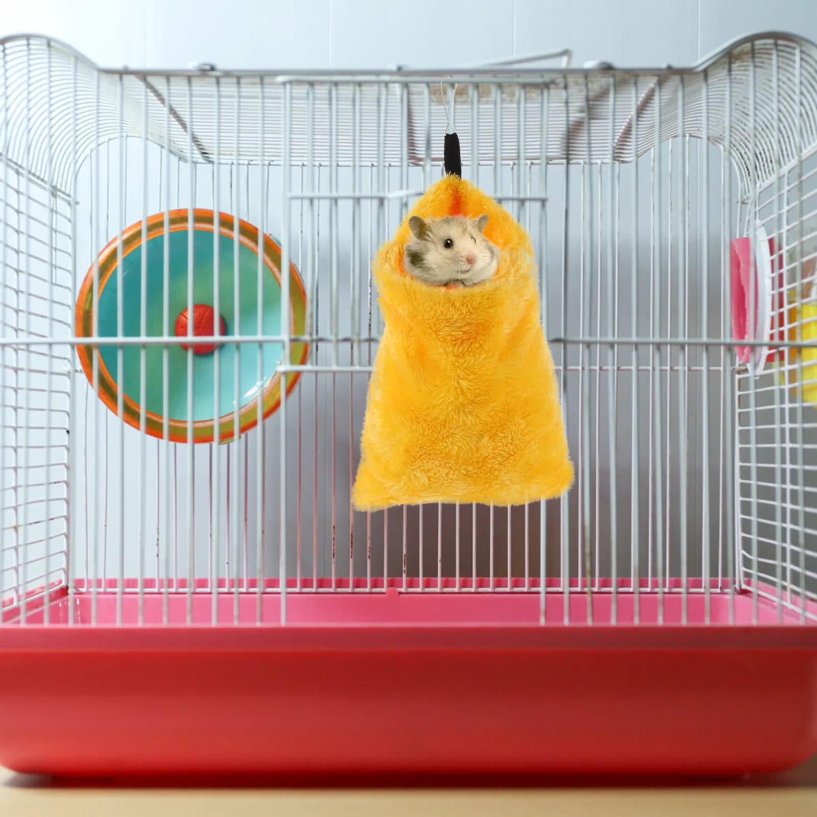 2 Sacchi Nanna Caldi in Flanella per Criceti, Amaca Nido per Piccoli Animali Domestici, Criceti, Scoiattoli, Pappagalli, Topi, Ricci, Letto Invernale per Animali Domestici