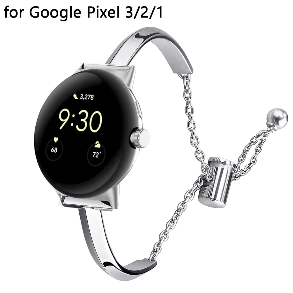Cinturino gioielli per Google Pixel 3 41mm 45mm Band per pixel watch 2 1 41mm Bracciale in metallo acciaio inossidabile Bracciale correa