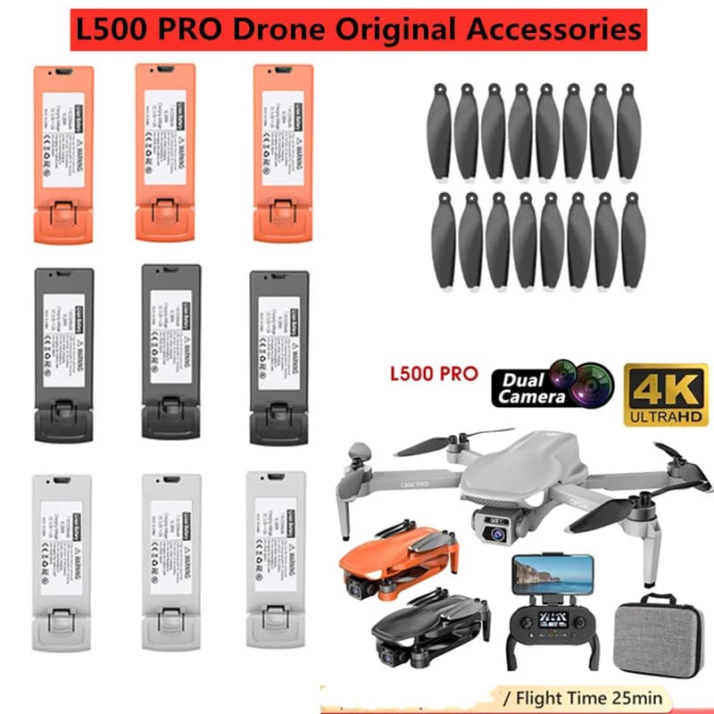 7.4V 2200mAh Batteria/Elica per L500 PRO Drone Accessori Originali L500 PRO Drone Batteria L500PRO L500 PRO RC Drone Batteria