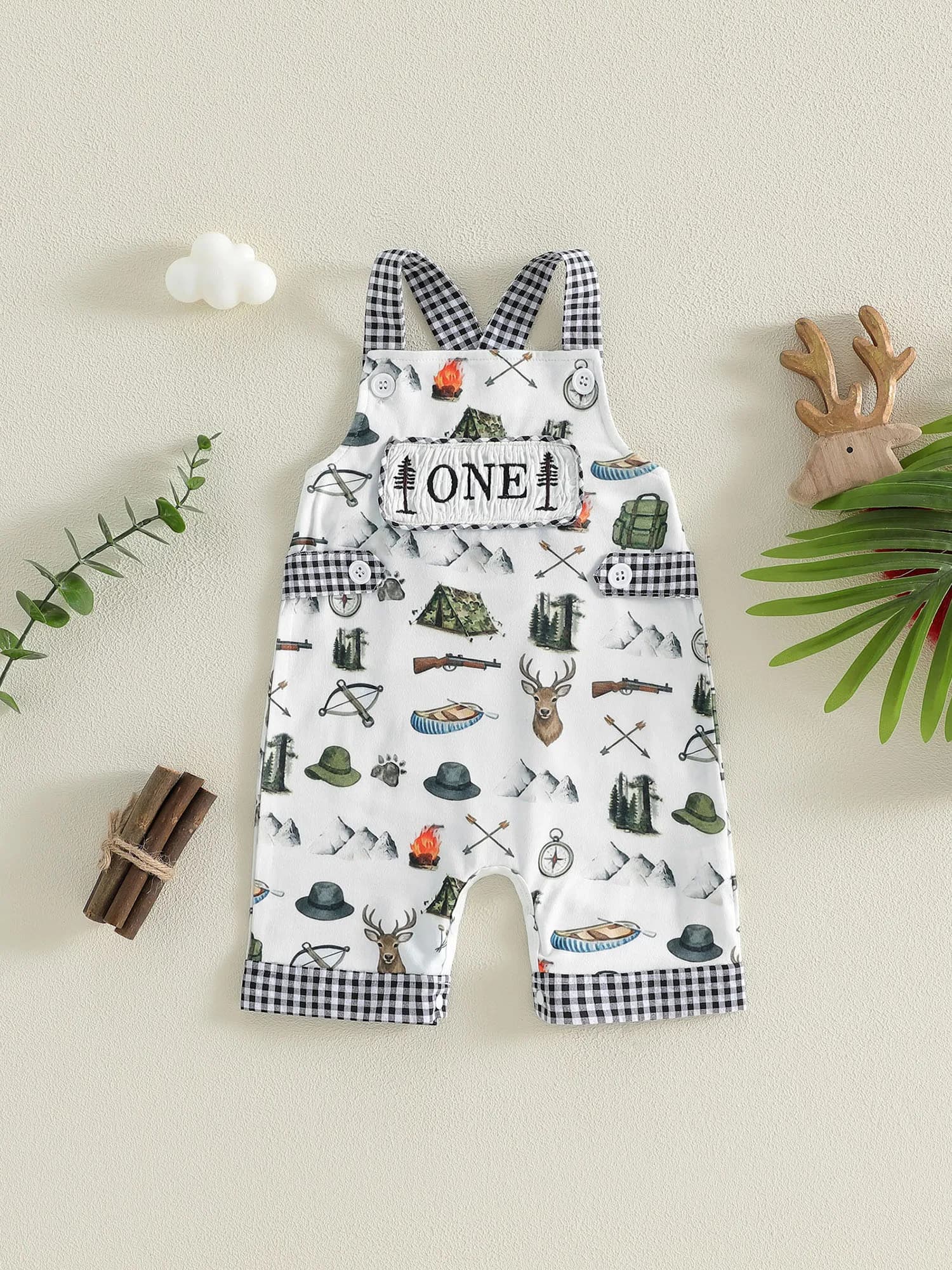Adorabile Tutina in Denim per Bambina, Graziosa Tuta Senza Maniche con Volant, Vestito Casual Comodo e Alla Moda con Stampa
