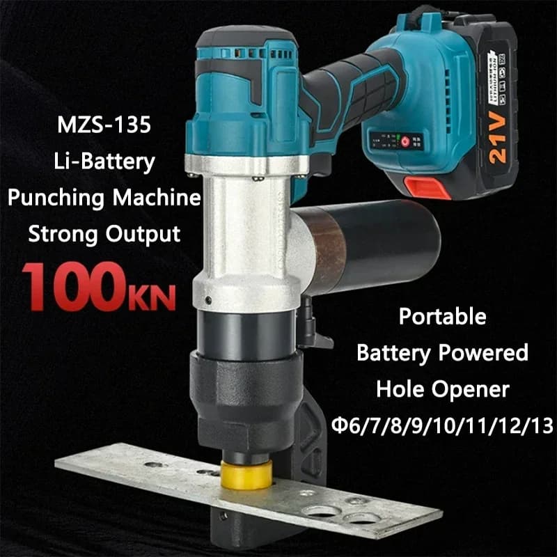 Brushless Electric Puncher MZS-135 Portable Hydraulic Punching Machine Angle Iron Holes Opener/Steel Plate Hole Opening Machine