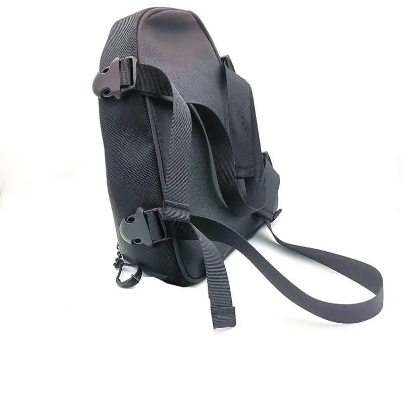 Borsa da coda per moto nera Borsa per sedile posteriore Zaino a tracolla Borsa da turismo impermeabile