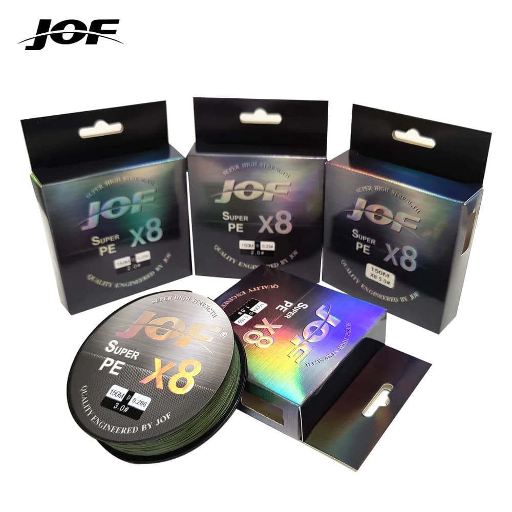 JOF 150M-500M 8 stranded stranded sea fishing on ice fishing in river fishing on rock fishing equipment 20-100LB X8