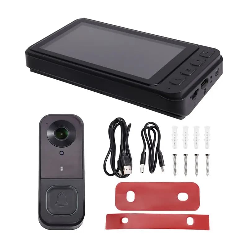 A52T per Citofono Vocale Wireless con Visione Notturna a Colori HD e Schermo IPS HD a Basso Consumo Energetico