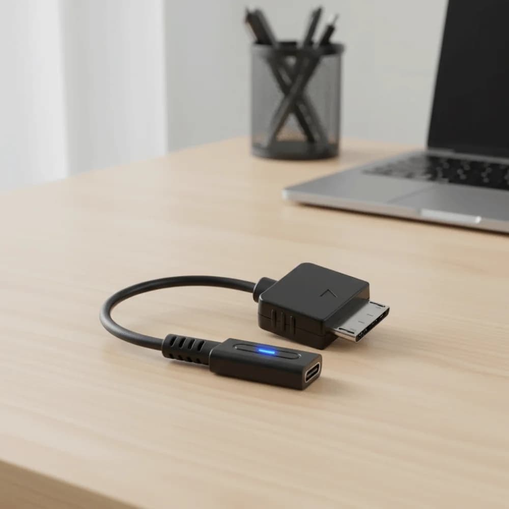 Cavo USB C per Console di Gioco Tipo PD, Cavo Convertitore LED Tipo C per Sincronizzazione Dati, Ricarica Rapida e Trasferimento Dati per Sony PSP Go