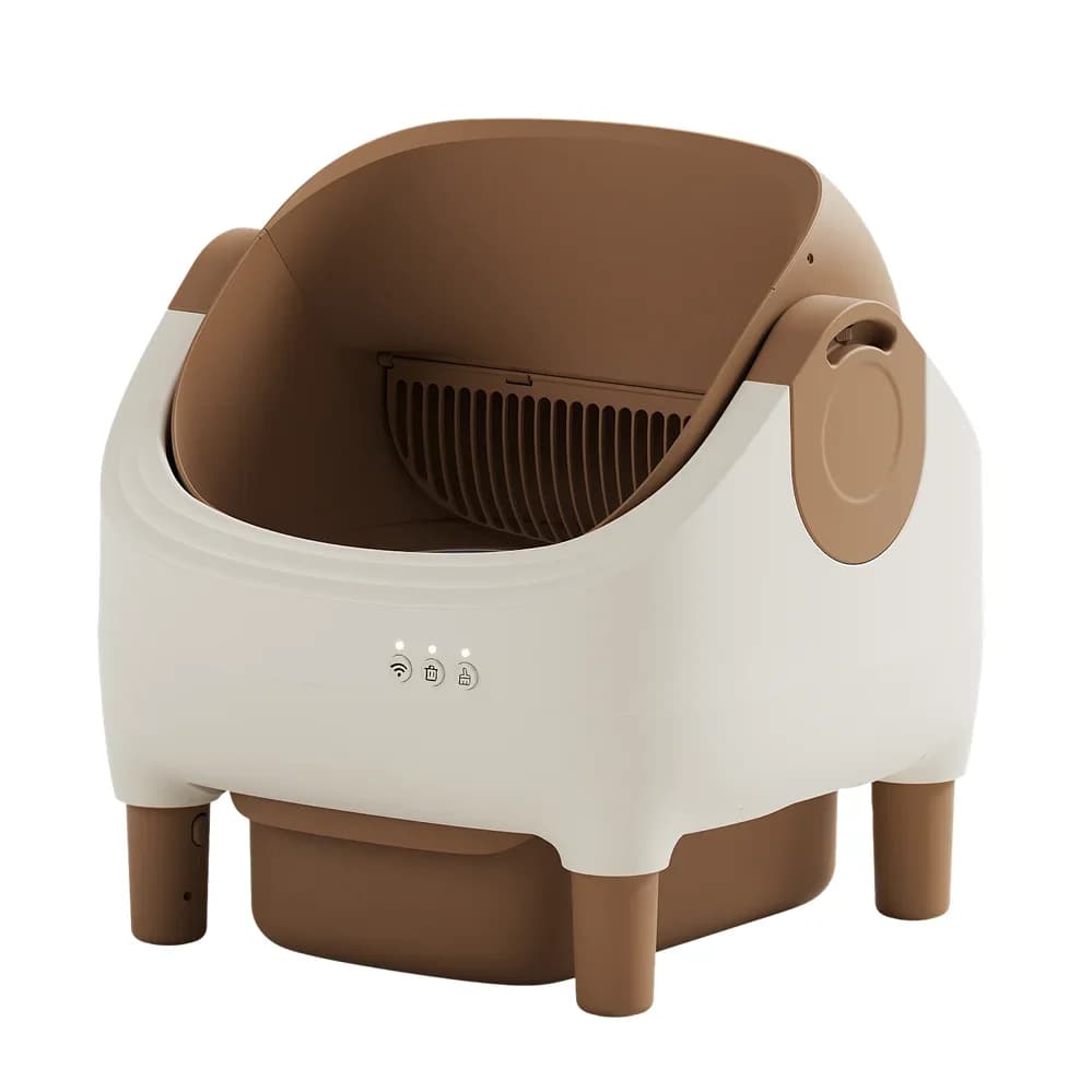New Design Automatic Cat Litter Box, App Control, Dual Safety Sensors, Self-Cleaning, Open Top Design