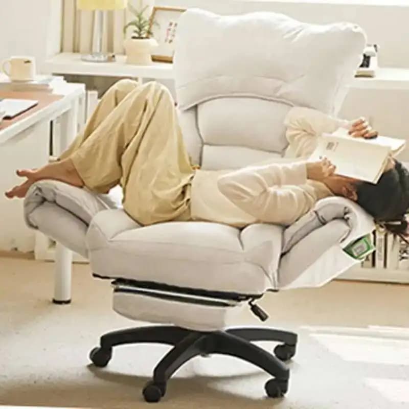 Sillas Sedia da ufficio semplice reclinabile Sedia da gioco ergonomica Rolling Lazy Modern Sedia da computer con schienale alto Mobile De Oficina Furniture