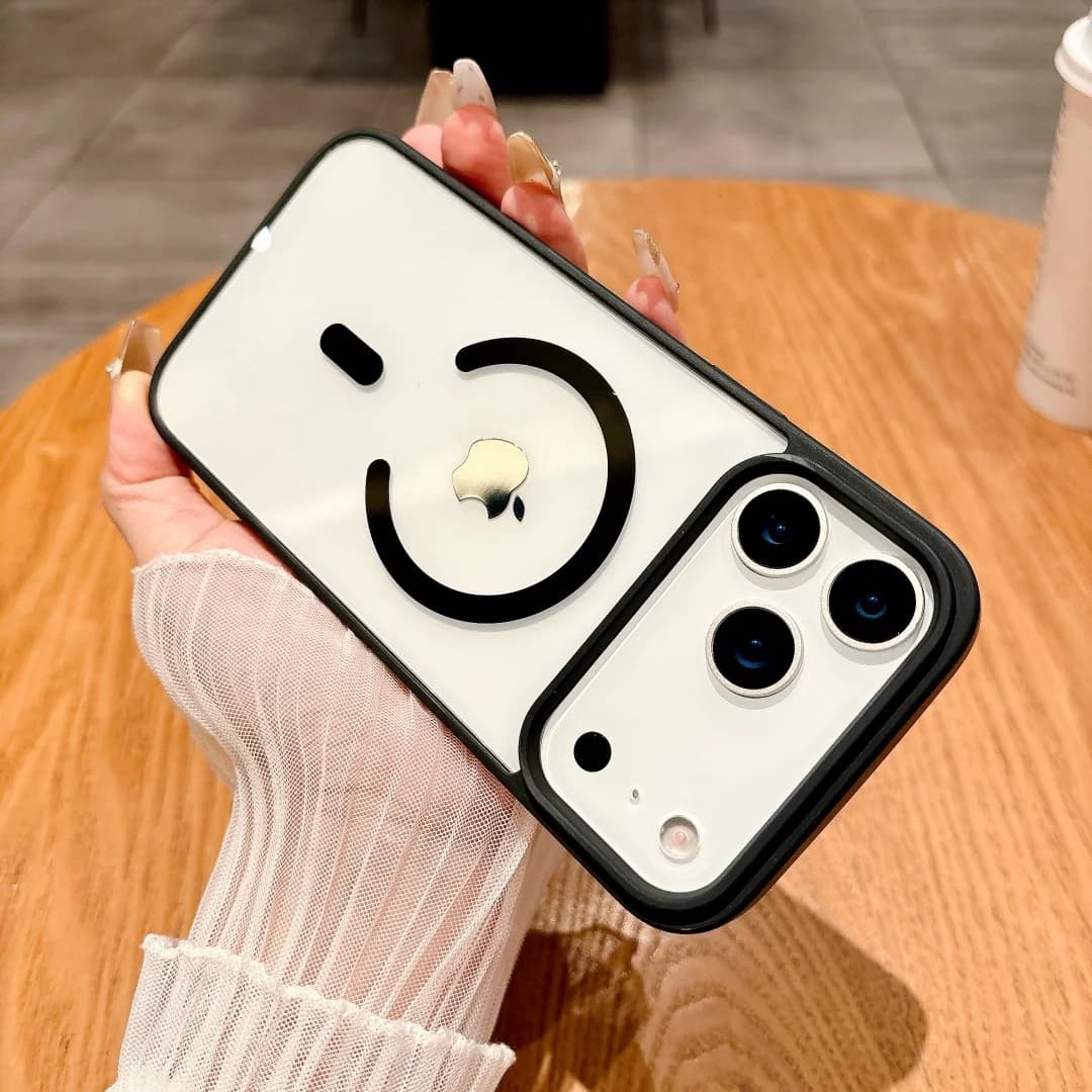 Luxury Colorful Edge for Magsafe Magnetic Wireless Charge Transparent Phone Case for iPhone 17 Air 16 E 15 14 Plus 13 12 11 Pro Max
