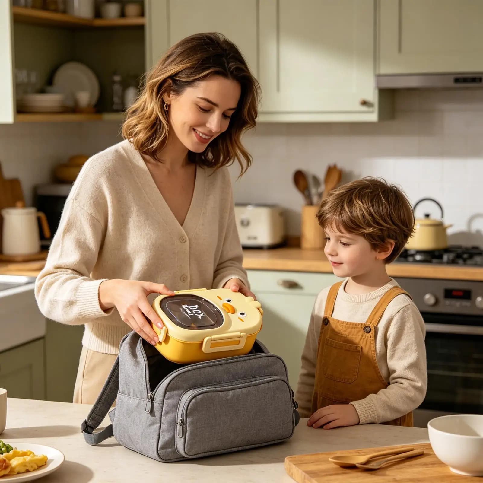 Insulated Lunch Box For Kids Duck Shape Meal Container Camping Meal Container For Kids Teens Adults Students Travelers Office