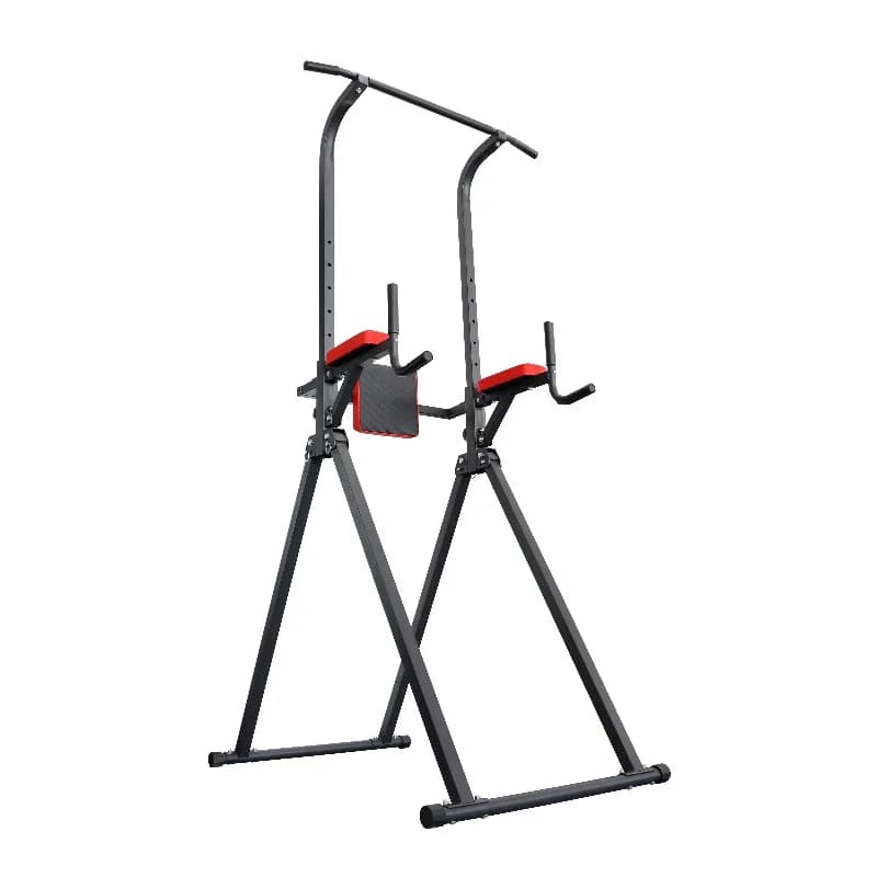 Power Tower Dive Station for Strength Training for Foldable Multifunction Home Gym Traction Bar Triangular Design Rack for Traction Dive Station